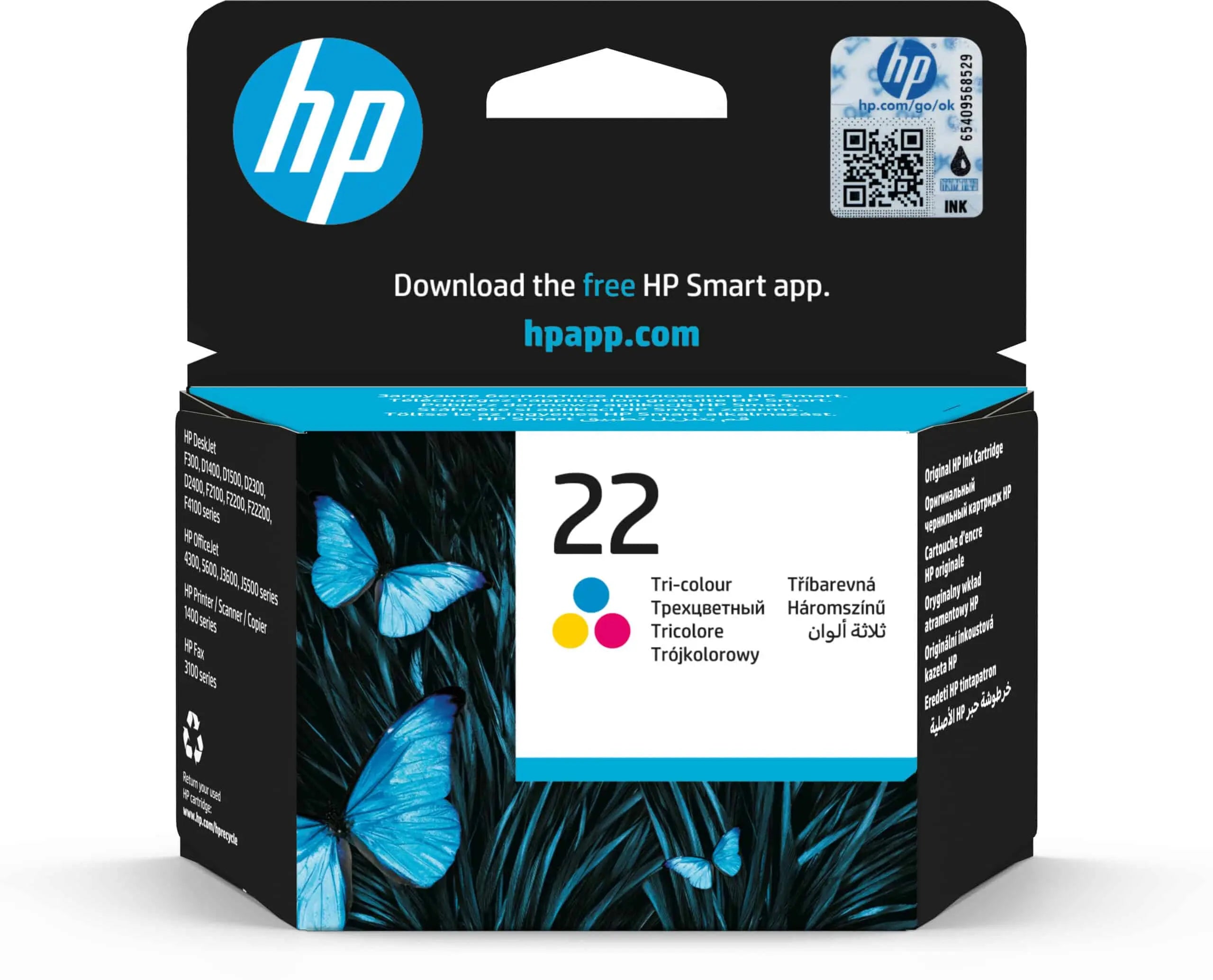 HP 22 trois couleurs – Cartouche d’encre HP d’origine (C9352AE) Connecto.ma