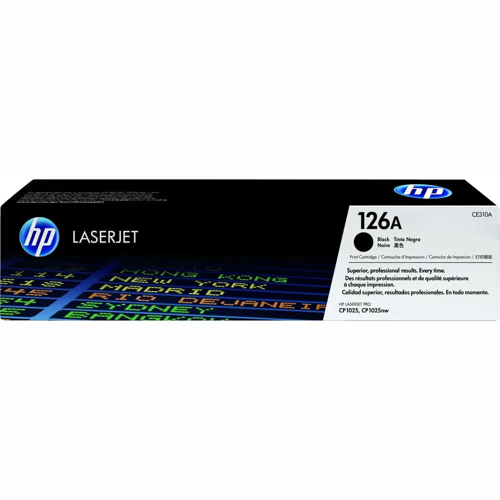 HP 126A toner LaserJet noir authentique — vue 2 — Connecto.ma