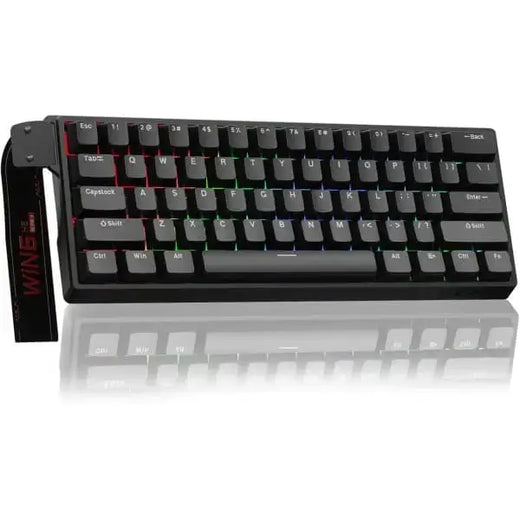 AULA WIN 60 HE Clavier Mécanique magnétique – Interrupteurs Magnétiques, 8000 Hz, RGB Complet (Noir)