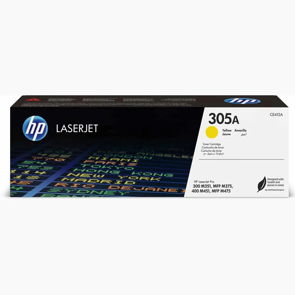 HP 305A Jaune – Toner HP LaserJet d’origine — Connecto.ma