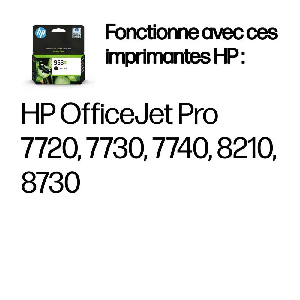 Cartouche d’encre HP 953XL – Noir — vue 3 — Connecto.ma