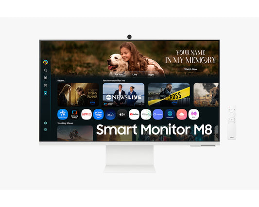 Samsung M8 M80F Moniteur Smart AI 32″ UHD 4K avec camera (LS32FM801UUXEN) Connecto.ma