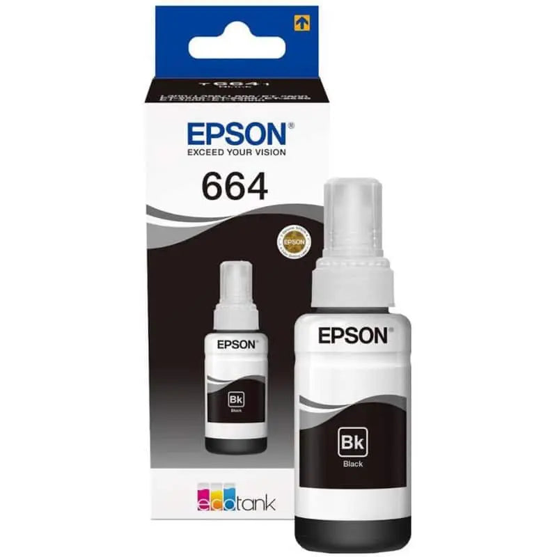 Epson 664 BK Noir – Bouteille d’encre Epson d’origine — Connecto.ma