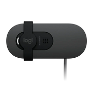 Logitech BRIO 100 – Webcam Full HD 1080p avec Micro (Graphite) — vue 2 — Connecto.ma
