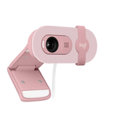 Logitech BRIO 100 – Webcam Full HD 1080p avec Micro (Rose) — Connecto.ma