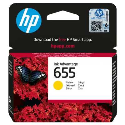 HP 655 Jaune – Cartouche d’encre HP d’origine — Connecto.ma