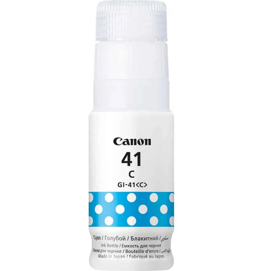 Canon GI-41C Cyan – Bouteille d’encre Canon d’origine (4543C001AA) Connecto.ma
