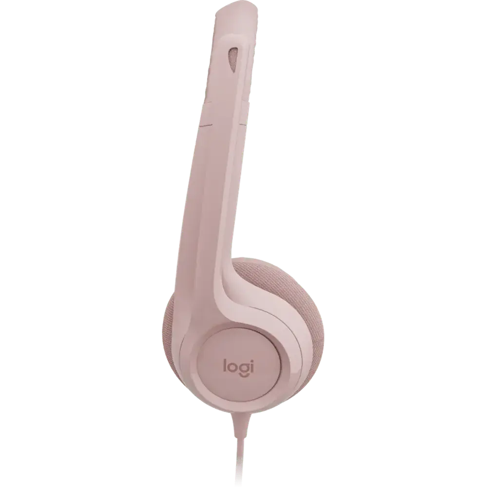 Casque Logitech H390 USB – Rose — vue 4 — Connecto.ma
