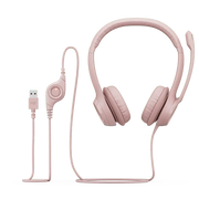 Casque Logitech H390 USB – Rose — vue 6 — Connecto.ma