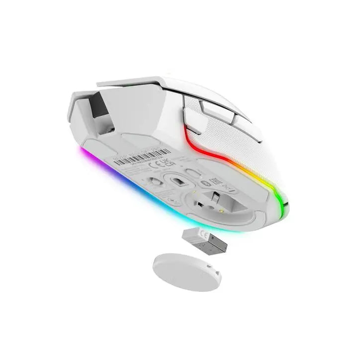Razer Basilisk V3 Pro – Souris Gamer Sans Fil (Blanc) — vue 3 — Connecto.ma