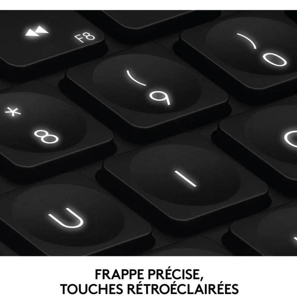 Clavier sans fil Logitech Craft — molette créative zoom détail — Maroc