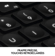Clavier sans fil Logitech Craft — molette créative zoom détail — Maroc
