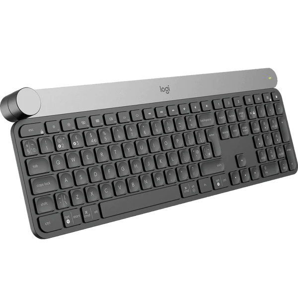 Clavier sans fil Logitech Craft — vue de profil droit — Maroc