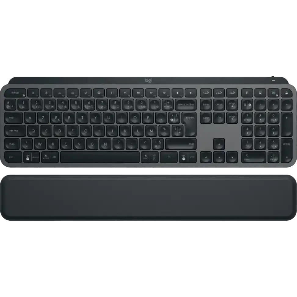 Clavier sans fil Logitech MX Keys Plus avec repose-poignets – AZERTY — Connecto.ma
