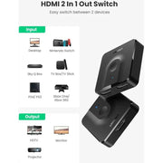 Commutateur HDMI UGREEN – 1 entrée, 2 sorties — vue 5 — Connecto.ma