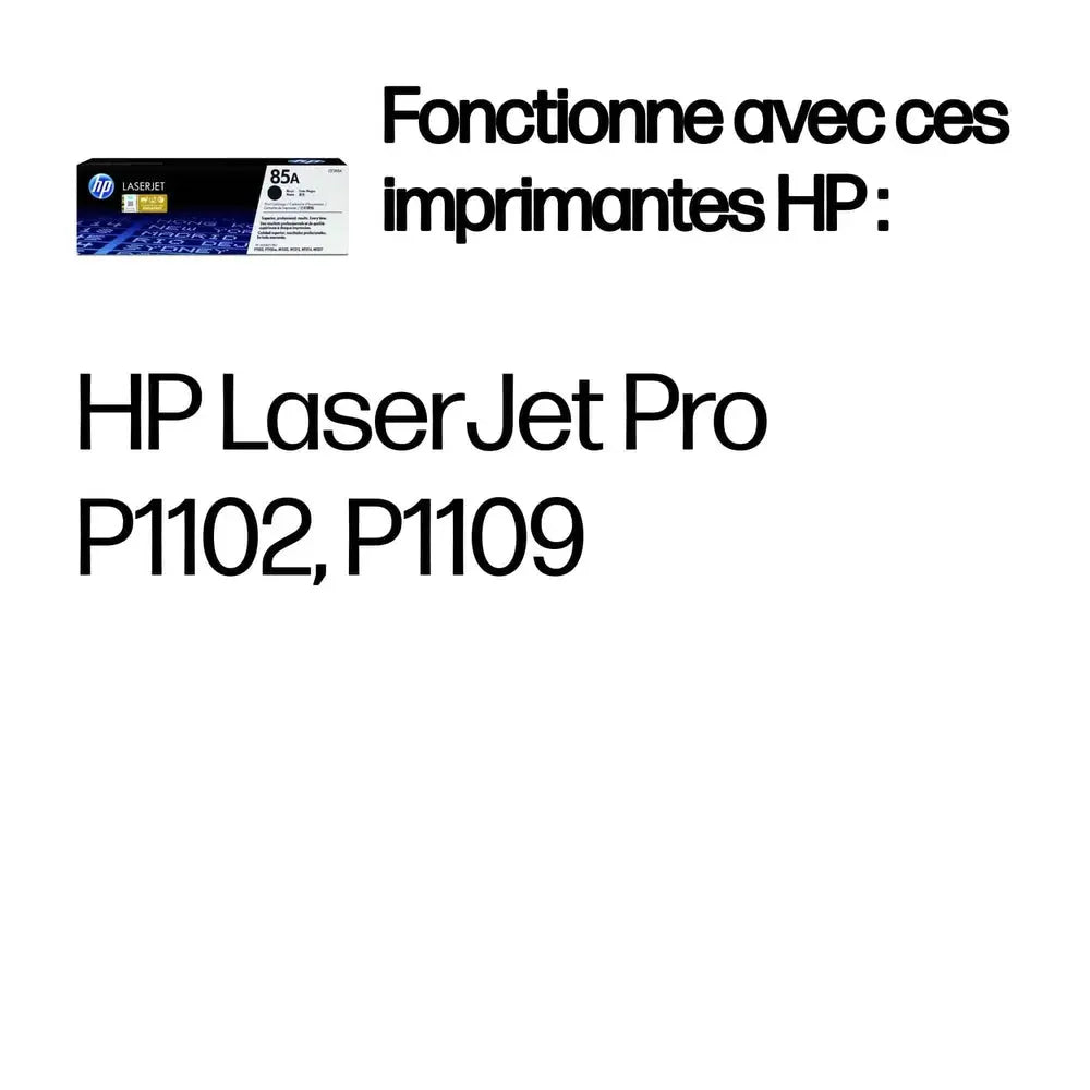 Toner HP 85A LaserJet authentique – Noir — vue 3 — Connecto.ma