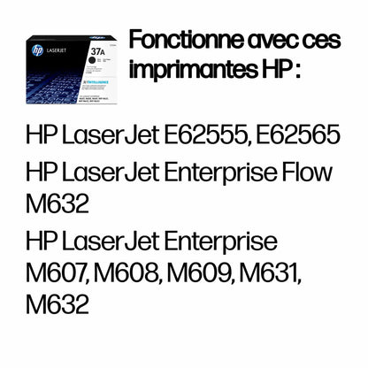 HP 37A Noir – Toner HP LaserJet d’origine (CF237A) Connecto.ma