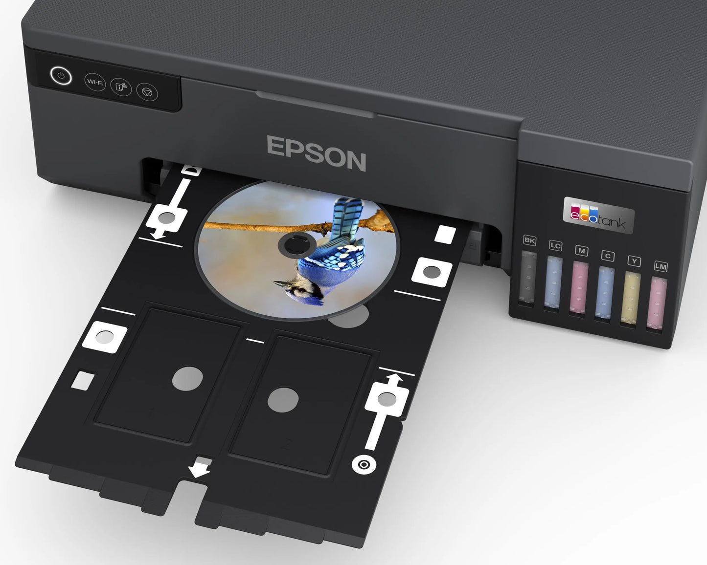 Imprimante Epson EcoTank L8050 Photo ( +impression sur cartes PVC) (C11CK37403) Epson