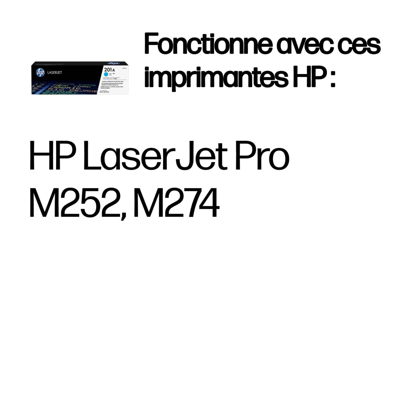 Toner HP 201A LaserJet authentique – Cyan (CF401A) Hewlett Packard