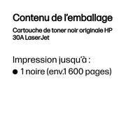 HP 30A Noir – Toner HP LaserJet d’origine — vue 3 — Connecto.ma