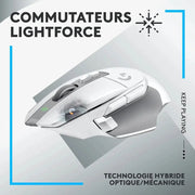 Souris Gamer Sans Fil Logitech G502 X lightspeed–Blanc — vue 5 — Connecto.ma
