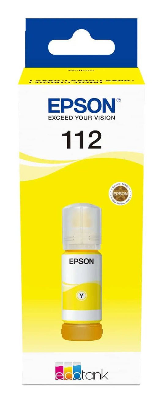 Bouteille d’encre Epson EcoTank 112 – Jaune (C13T06C44A) Epson