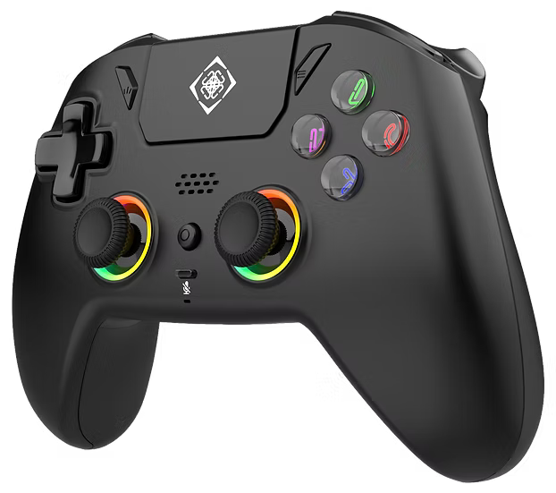 Manette Deltaco Gaming Pro RGB sans fil pour PS5 avec Joysticks Hall Effect
