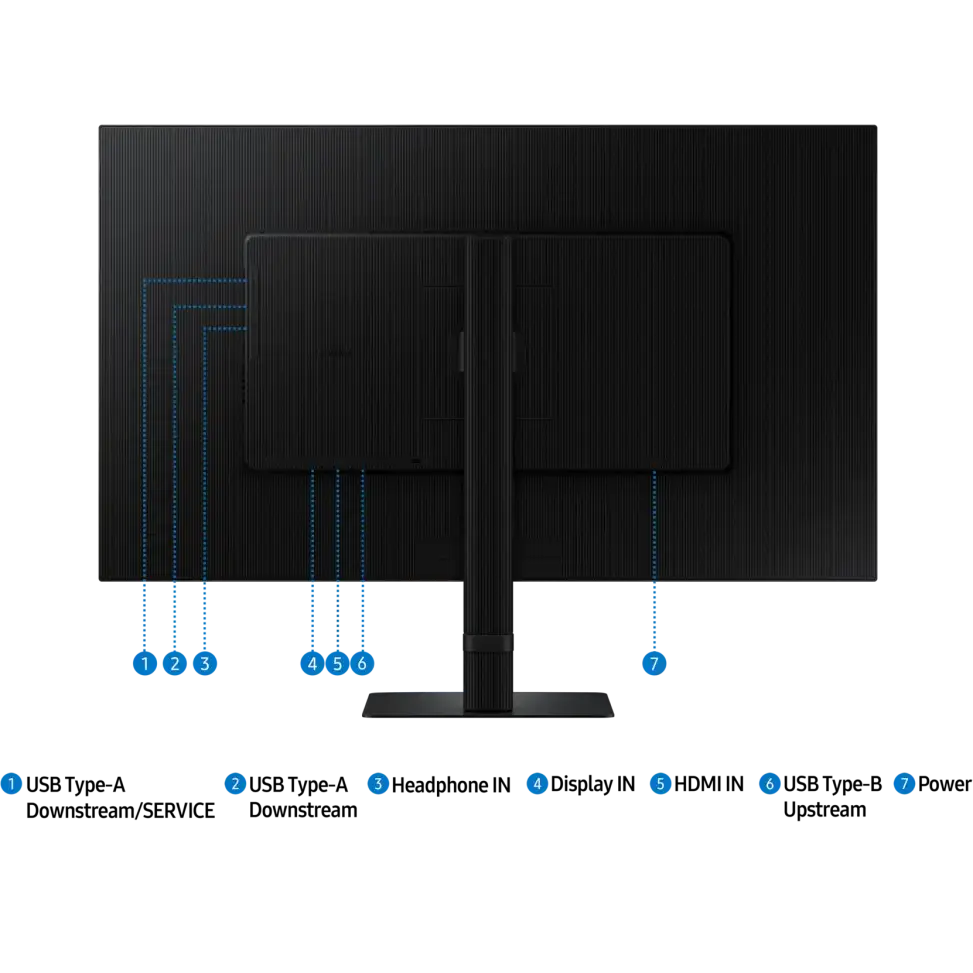 Samsung Viewfinity S80D – Moniteur Pro UHD 4K — vue 4 — Connecto.ma
