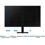 Samsung Viewfinity S80D – Moniteur Pro UHD 4K — vue 4 — Connecto.ma