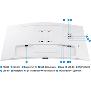Samsung Business S65TC avec Thunderbolt 4 – Moniteur incurvé 34 UWQHD — vue 4 — Connecto.ma