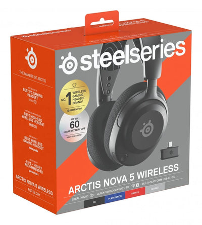 SteelSeries Arctis Nova 5  Casque Gaming Wireless Noir – PC, PS5, Switch et Mobile