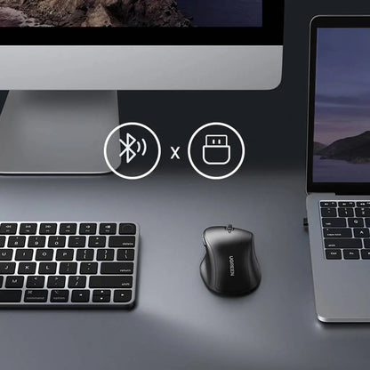 Souris sans fil Bluetooth Ugreen Silencieuse Ergonomique 2,4GHz (90395) UGREEN