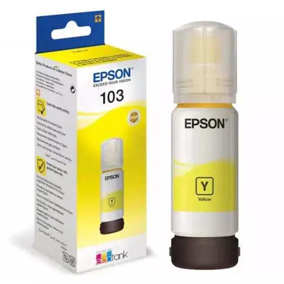 Epson 103 Jaune – Bouteille d’encre Epson EcoTank d’origine — Connecto.ma