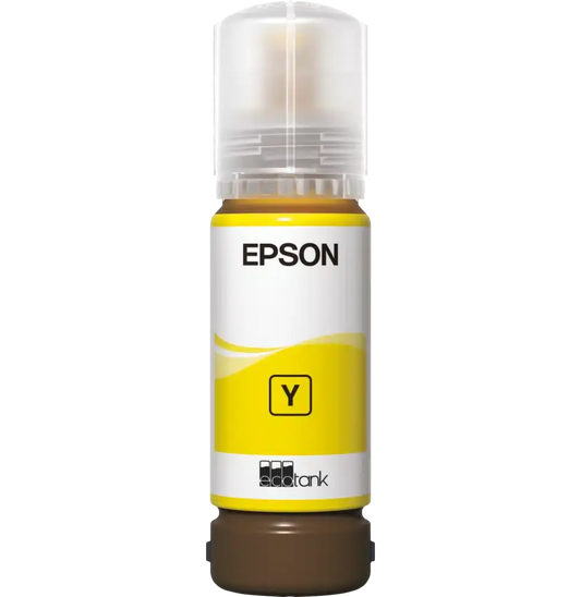 Epson 108 Jaune – Bouteille d’encre Epson EcoTank d’origine (C13T09C44A) Connecto.ma