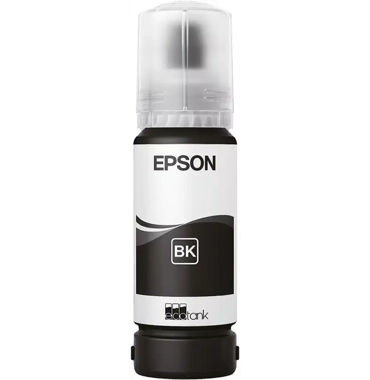 Epson 108 Noir – Bouteille d’encre Epson EcoTank d’origine (C13T09C14A) Connecto.ma
