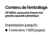 HP 932XL Noir – Cartouche d’encre grande capacité HP d’origine — vue 3 — Connecto.ma