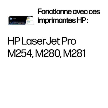 HP 203A Jaune – Toner HP LaserJet d’origine (CF542A) Connecto.ma