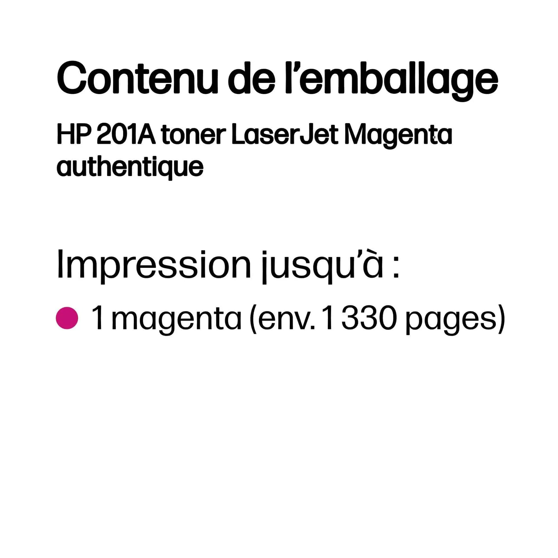 HP 201A Magenta – Toner HP LaserJet d’origine (CF403A) Connecto.ma