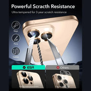 OKMUCH Protecteur d’Objectif d’Appareil Photo en Verre Trempé pour iPhone 16 Pro Max – Desert — vue 4 — Connecto.ma