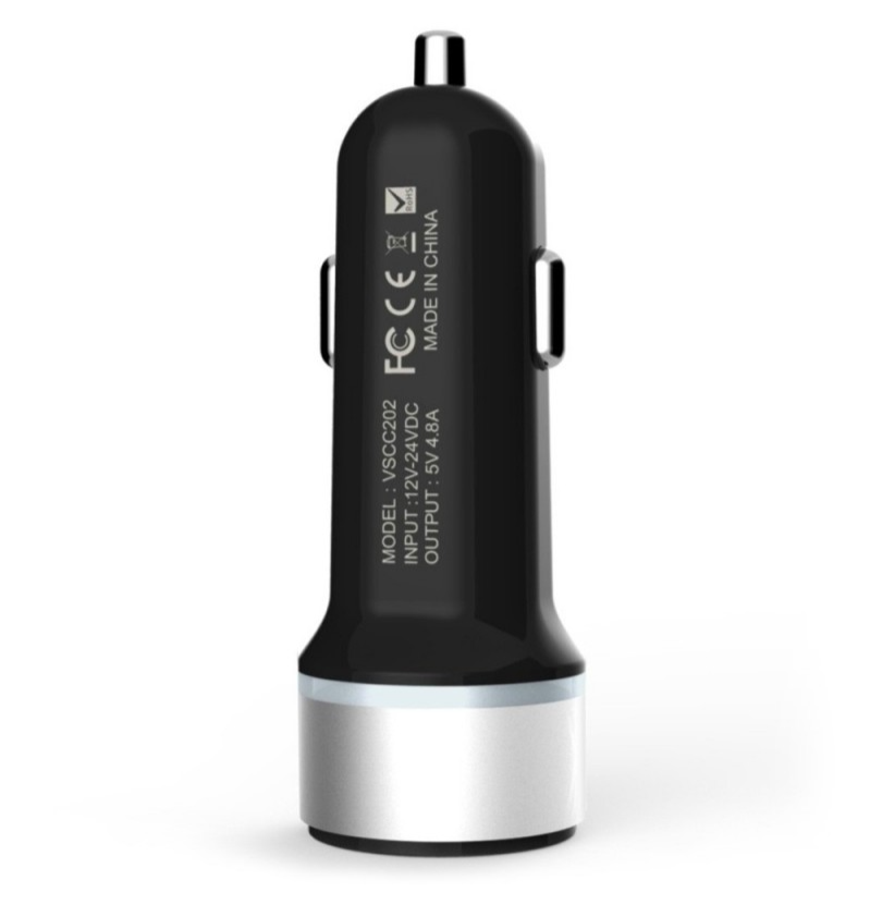 Chargeur Voiture allume-cigare VINSIC VSCC202 (2 ports USB) - Connecto.ma