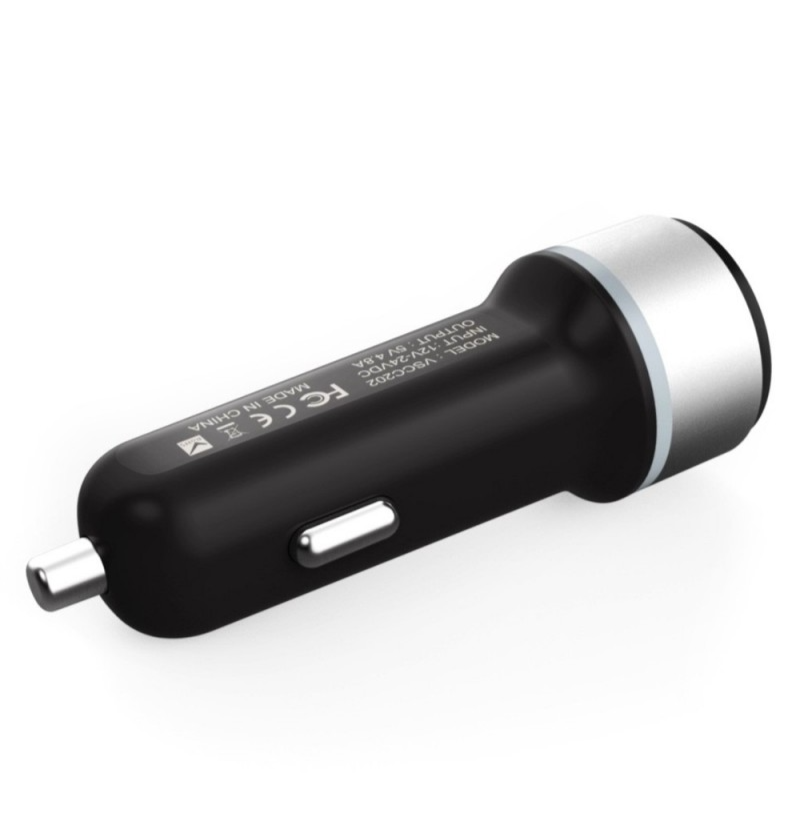 Chargeur Voiture allume-cigare VINSIC VSCC202 (2 ports USB) - Connecto.ma