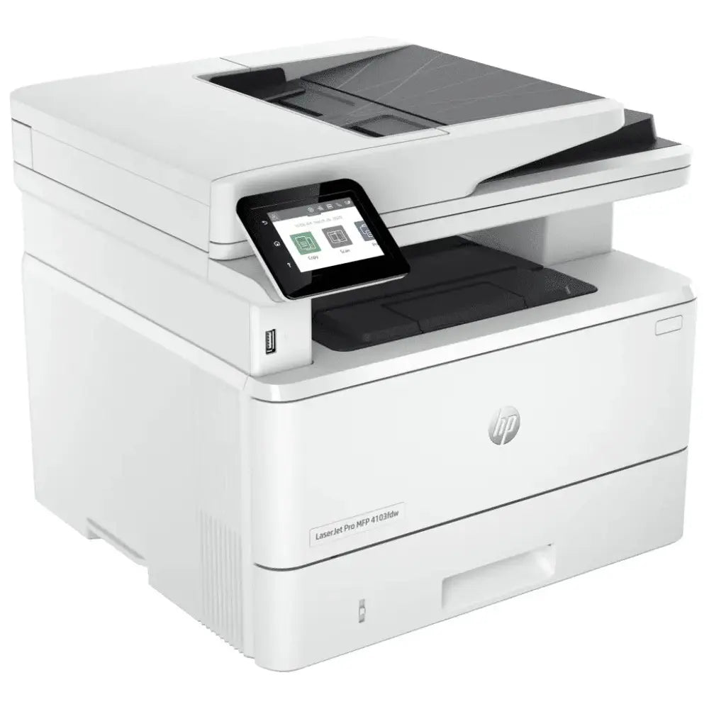 Imprimante Multifonction HP LaserJet Pro 4103fdw — vue 2 — Connecto.ma