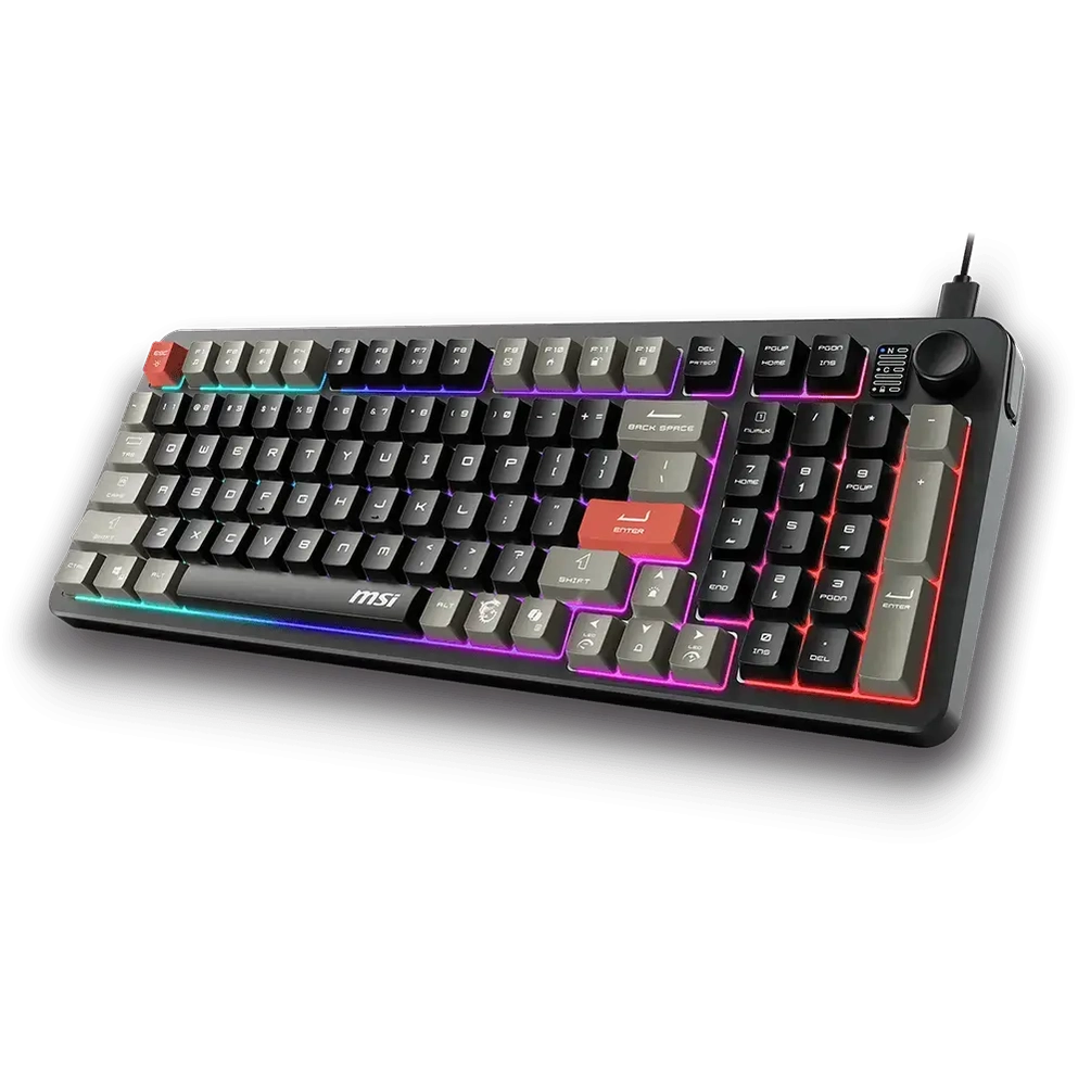 Clavier Gaming Rétroéclairé MSI FORGE GK110 – AZERTY MSIMaroc | Connecto.ma