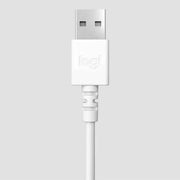 Logitech H390 avec microphone anti-parasite – USB Blanc — vue 7 — Connecto.ma