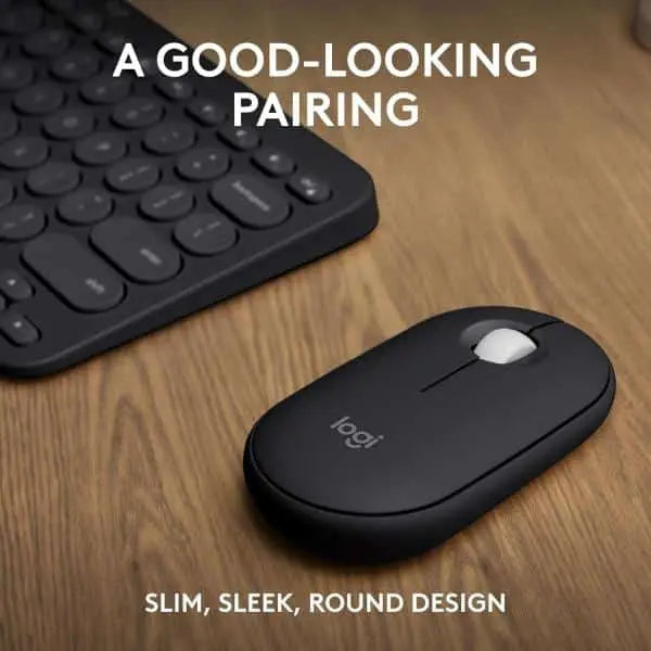 Logitech Pebble 2 Combo – Clavier Souris Sans Fil Bluetooth – GRAPHITE — vue 2 — Connecto.ma