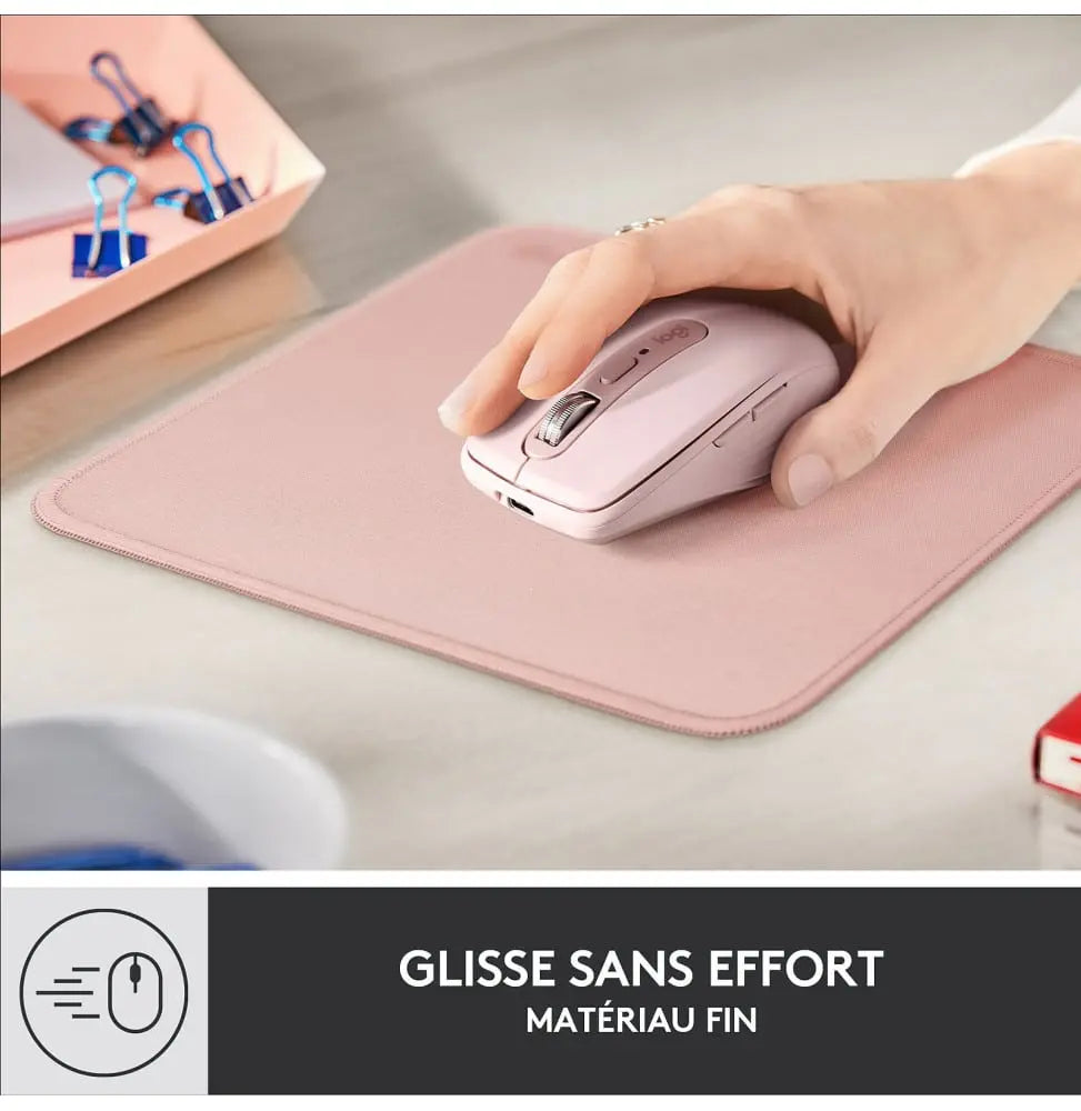 Tapis de Souris Logitech Studio Series – DARKER ROSE (956-000050) Connecto.ma
