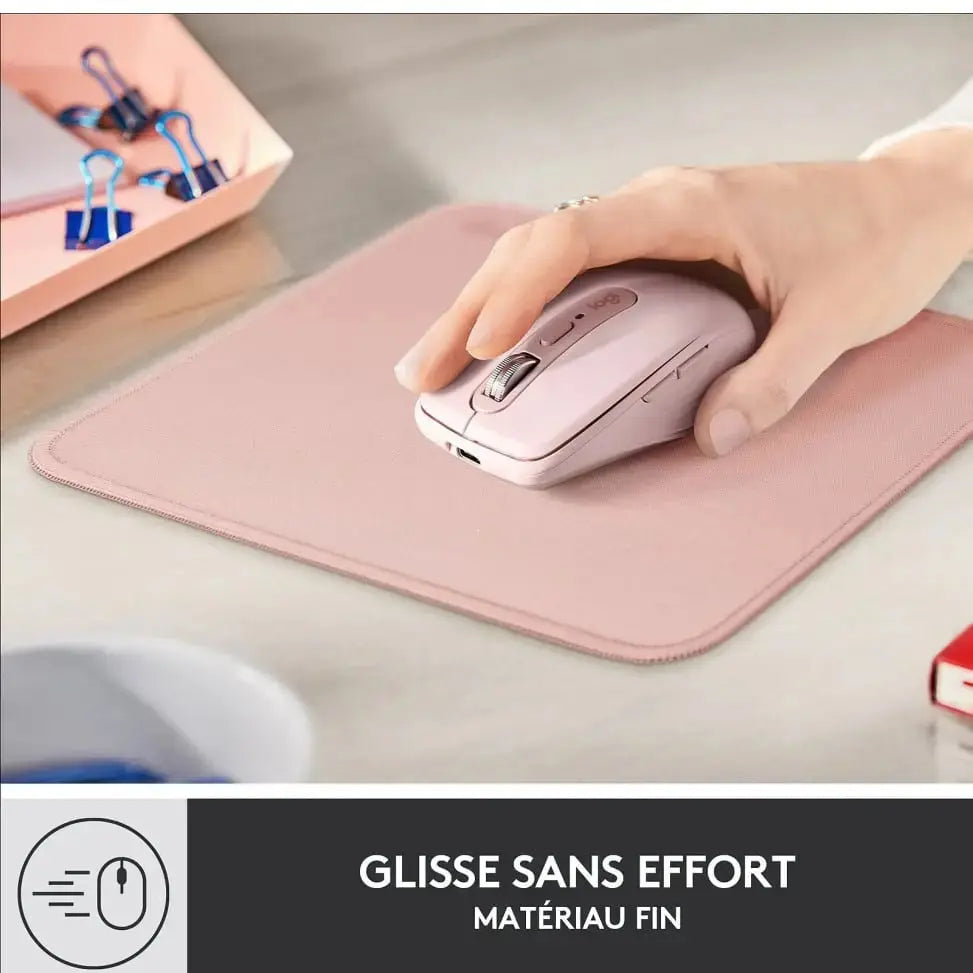 Tapis de Souris Logitech Studio Series – DARKER ROSE — vue 3 — Connecto.ma