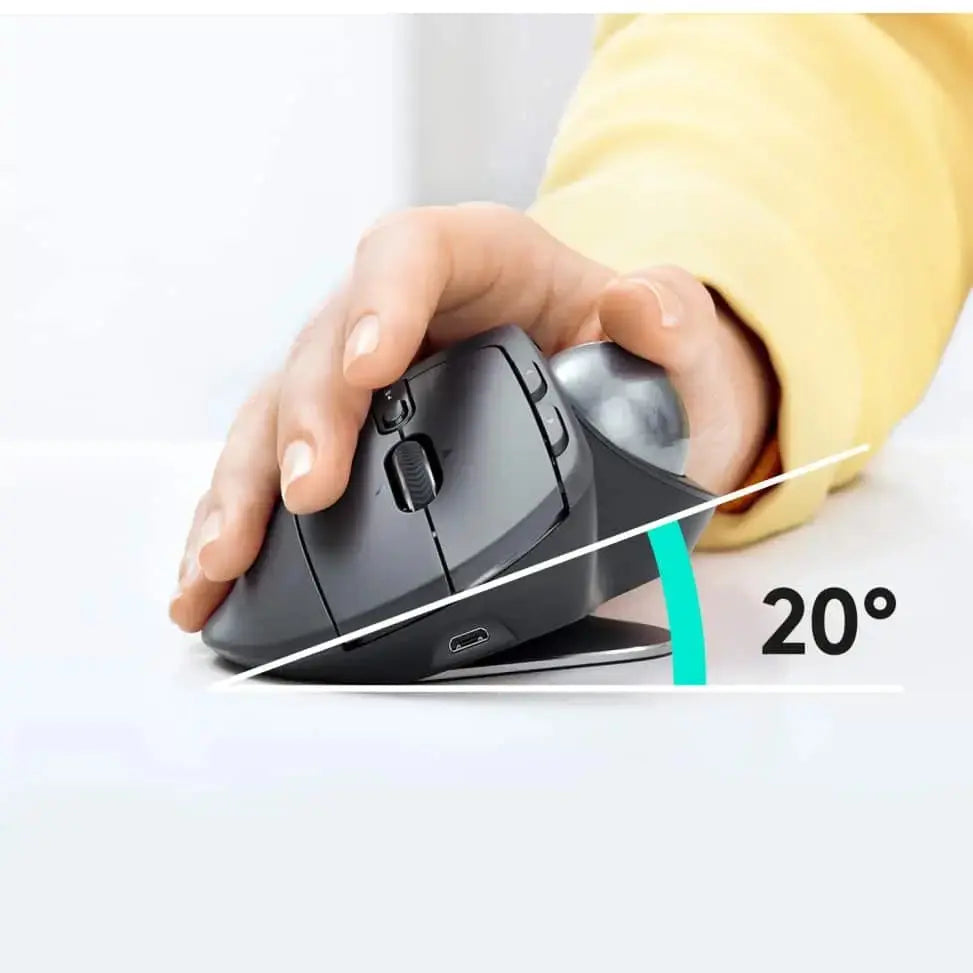 Logitech MX Ergo S – Trackball sans fil — vue 2 — Connecto.ma