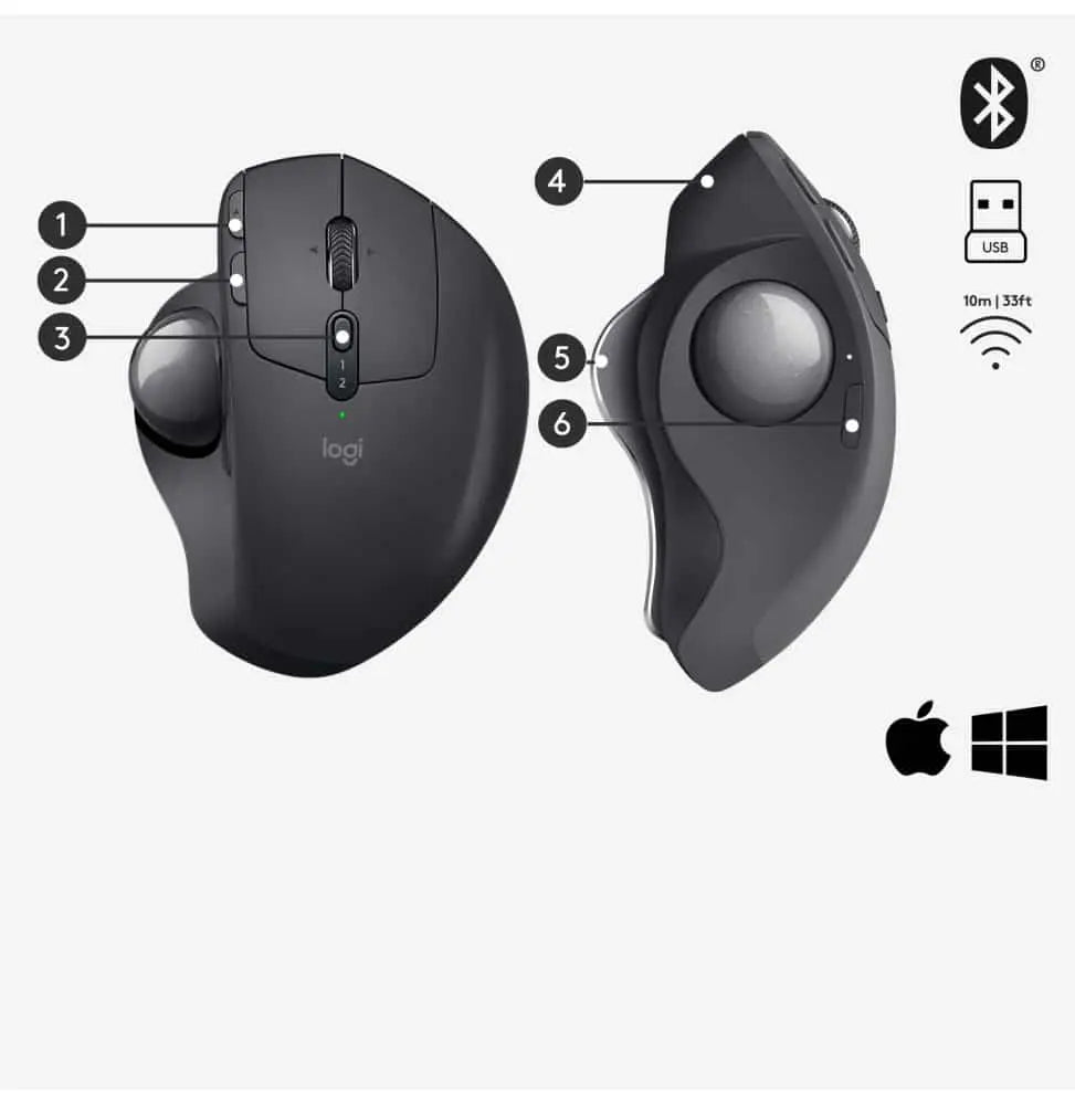 Logitech MX Ergo S – Trackball sans fil (910-007260) Connecto.ma