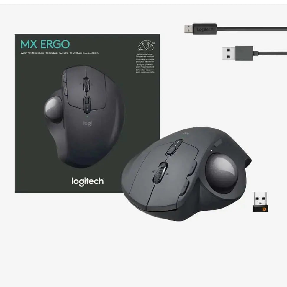 Logitech MX Ergo S – Trackball sans fil — vue 7 — Connecto.ma